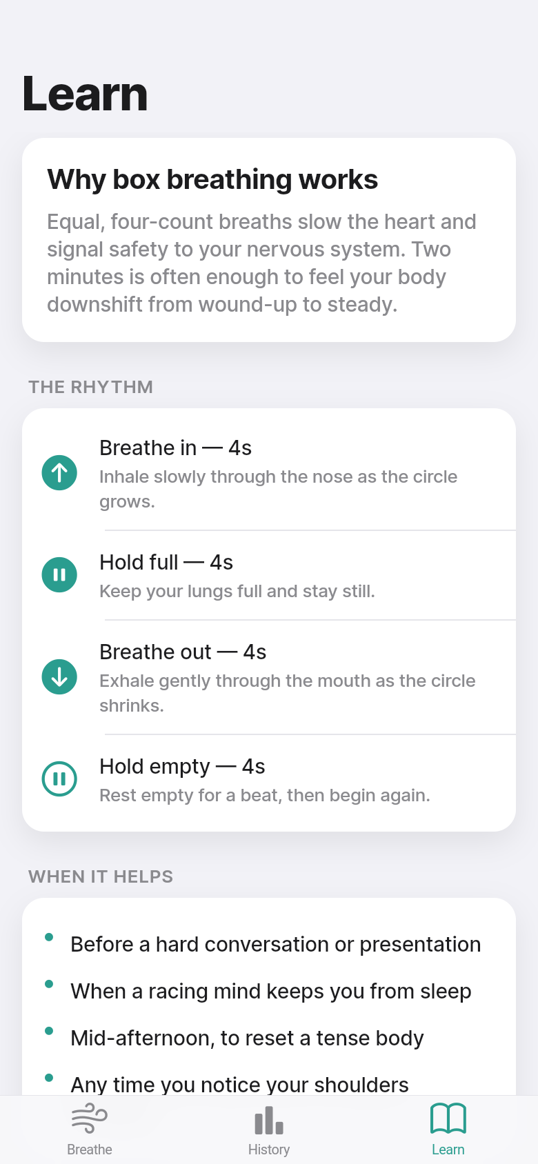Box Breath — Learn