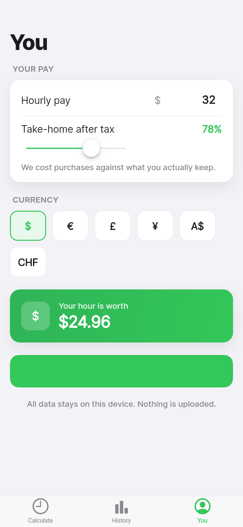 Hours of Work — You