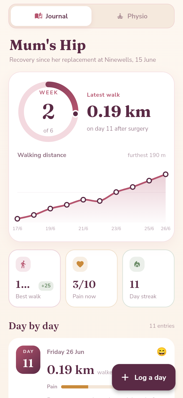 Mum's Hip — physio