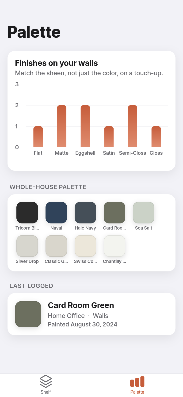 Paint Shelf — Palette